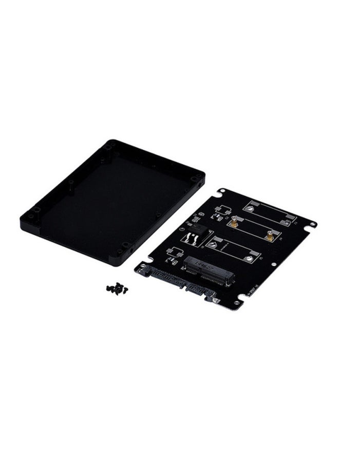 ماركة غير محددة MSATA إلى SATA محول صندوق MSATA إلى SATA3 SSD محول محرك الحالة الصلبة SATA3.0-اللون: أسود  - Image 5
