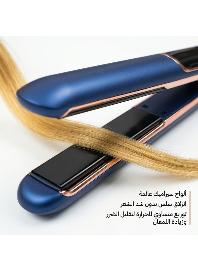 ETG Ceramic Hair Straightener, 2 in 1 Hair Straighteners and Curlers with Ceramic Coating for Smooth Glide, 15 Second Heat up, Up to 200°c, Lasting Results for Curl/Wave/Straighten Hair 40W - Image 3