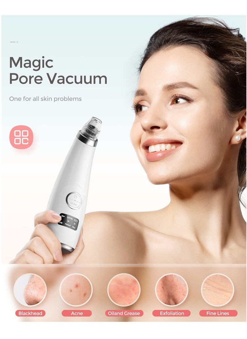 SYOSI - Blackhead Vacuum Remover Acne Remover,Facial Pore Cleanser Electric Acne Comedone, 3 Adjustable Suction Power, USB Rechargeable - Image 1