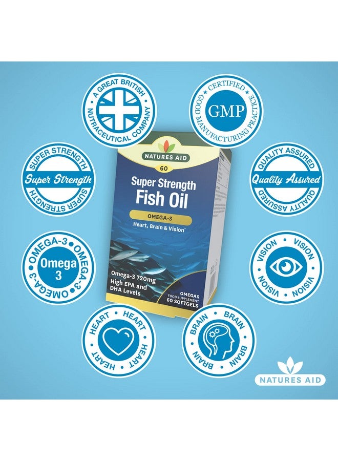 Natures Aid Super Strength Fish Oil Omega-3-60 Tablets - Image 4