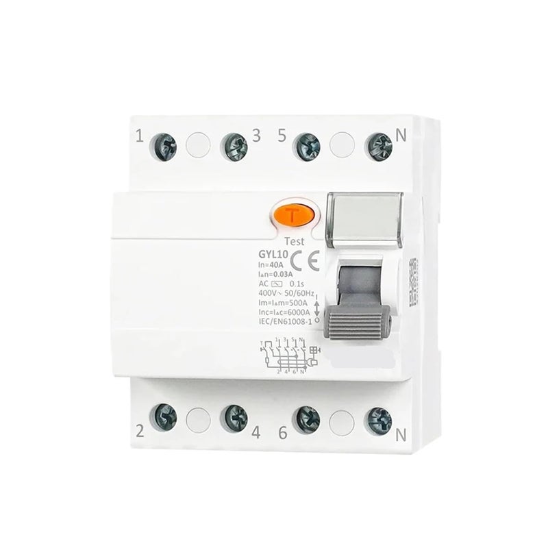 قاطع دائرة التيار المتبقي الكهرومغناطيسي 2P 63A 30mA AC نوع RCD قاطع تفاضلي - Image 4
