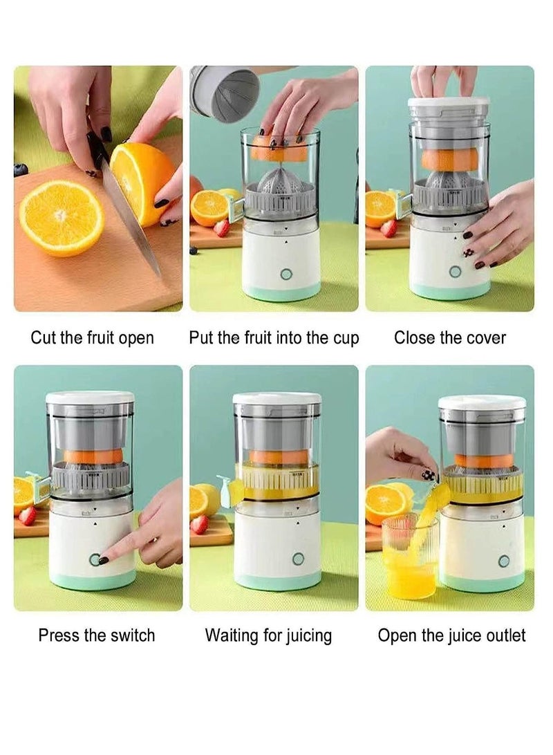 ELTRAZONE Portable Electric Citrus Juicer, Rechargeable Orange Juicer Squeezer, Household Small Citrus Juicer, Multifunctional Juicer Machines for Grapefruit Lime Pomegranate with USB - Image 5