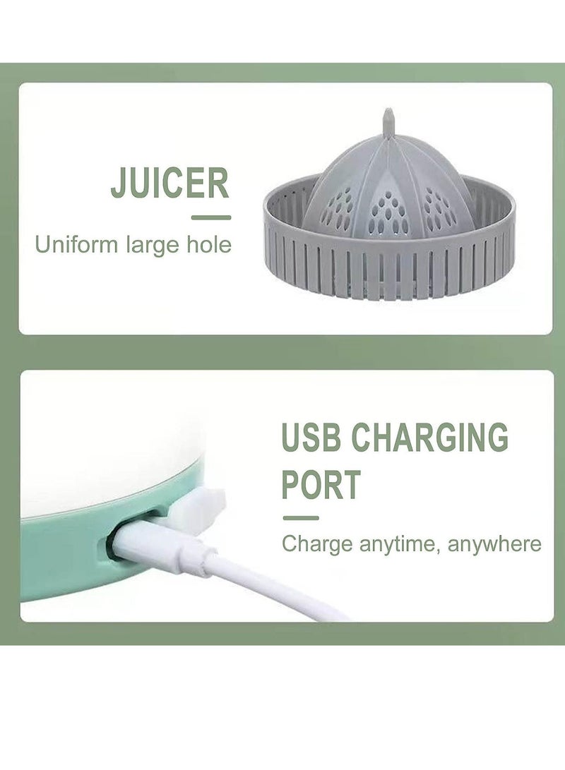 ELTRAZONE Portable Electric Citrus Juicer, Rechargeable Orange Juicer Squeezer, Household Small Citrus Juicer, Multifunctional Juicer Machines for Grapefruit Lime Pomegranate with USB - Image 3