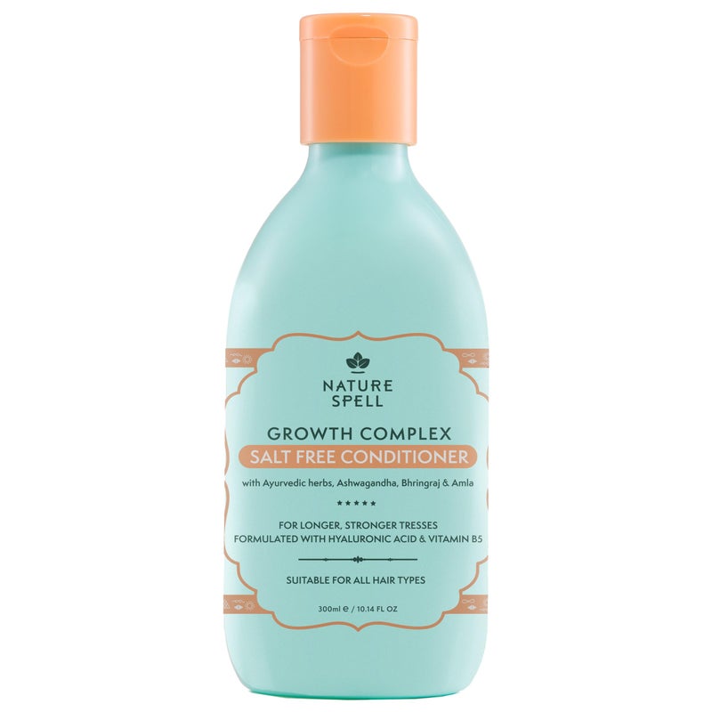 Nature Spell Hair Growth Complex Conditioner, Sulfate & Paraben Free, Nourishing & Strengthening, Infused with Hyaluronic Acid & Vitamin B5, For All Hair Types, Vegan, 10.14 fl oz - Image 1