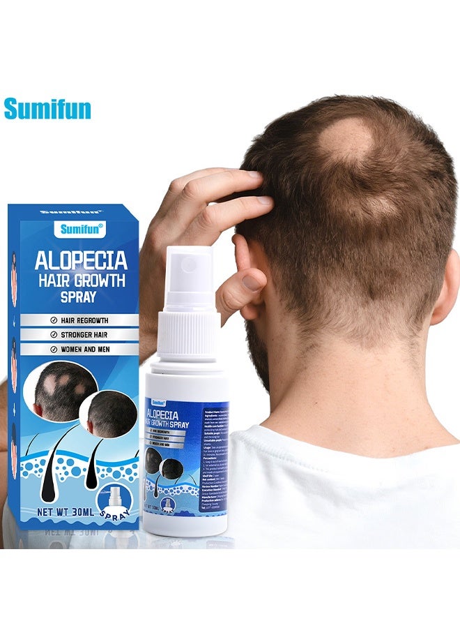 Sumifun Alopecia Hair Growth Spray For Promote Men's Hair Growth, Prevent Hair Loss, Care For Hair, Anti Hair Loss Spray For Thicker Fuller Hair, Scalp Nourishing Butter For Thinning Hair, Intensive Hair Densifying Essence, 30ml - Image 1