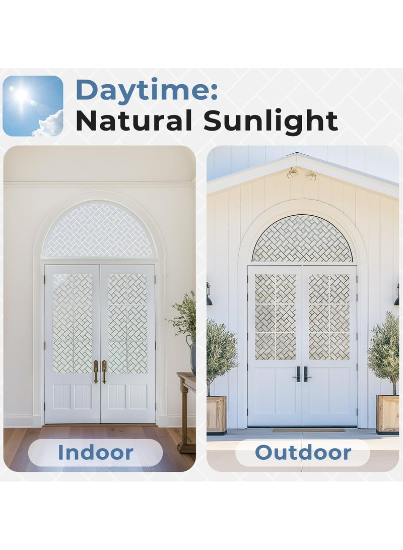 Dominy Window Privacy Film Frosted Glass Window Film Sun Blocking Window Tinting Film for Home, Static Clings Removable Frosting Bathroom Door Window Covering, 60x300CM  - Image 5