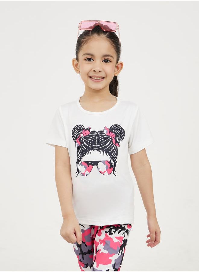 Graphic Print T-Shirt with Short Sleeves & Pants Set - pzsku/ZE747FE40BCECC54DD370Z/45/_/1729103207/55530d29-3993-4a09-afe1-e8e3013c80fb