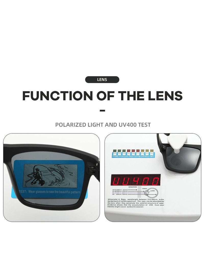 QUISVIKER - Polarized Sunglasses Unisex Riding Glasses Running Glasses Mountaineering Glasses Driving Glasses Fishing Glasses UV400 Goggles - Image 1