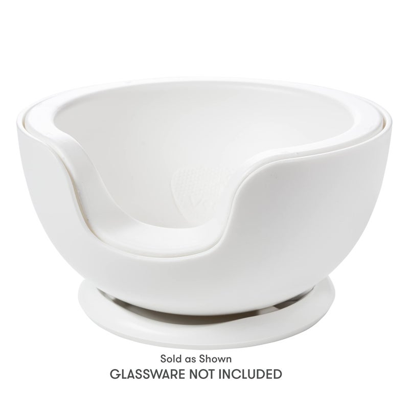 VoChill Stemless Wine Glass Chiller | Keep the Chill In Your Glass | Made in the USA | Separable & Refreezable Chill Cradle | Actively Chills Stemless Glassware | Quartz, Single Stemless - Image 2