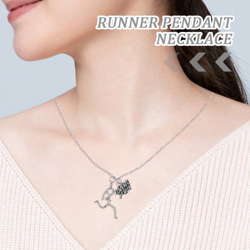 Marathon Theme Necklace for Women Men, Wear Resistant Pendant with Smooth Texture - Image 3