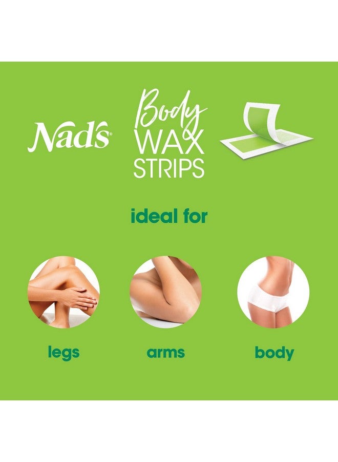 Nad's Ad'S Body Wax Strips Hair Removal For Women At Home Plus 4 Calming Oil Wipes 24 Count - Image 5