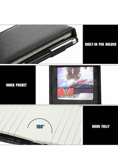 Excefore Mini Pocket Notepad Set, 14 x 9 CM Pocket Notepad Holder with Metal Pen  - Image 3