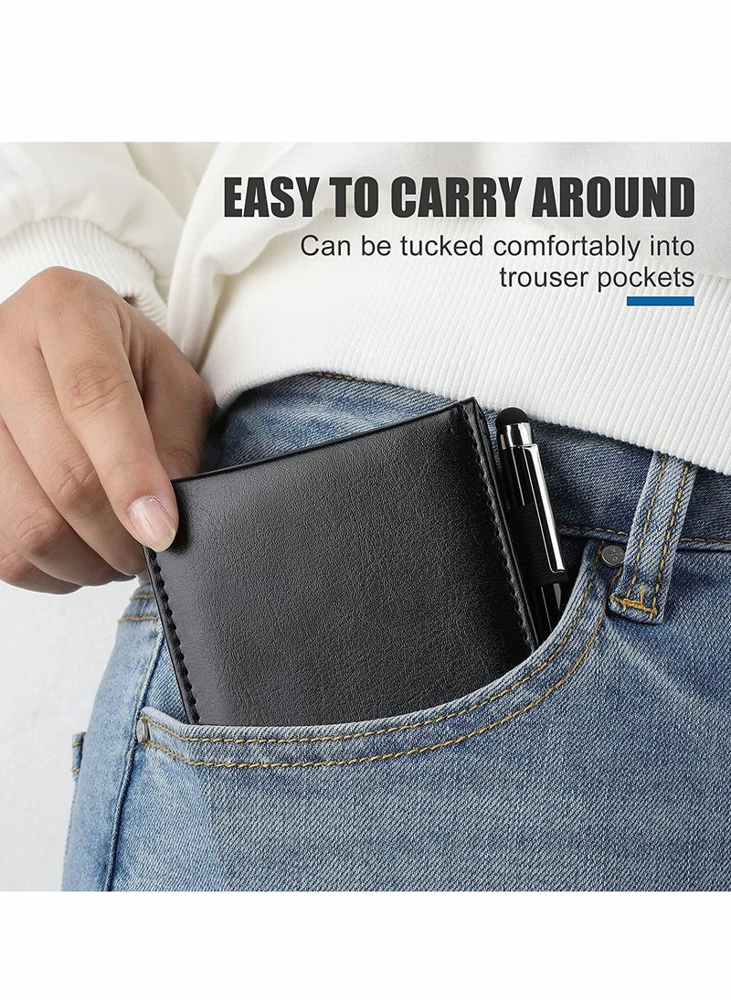Excefore Mini Pocket Notepad Set, 14 x 9 CM Pocket Notepad Holder with Metal Pen  - Image 5