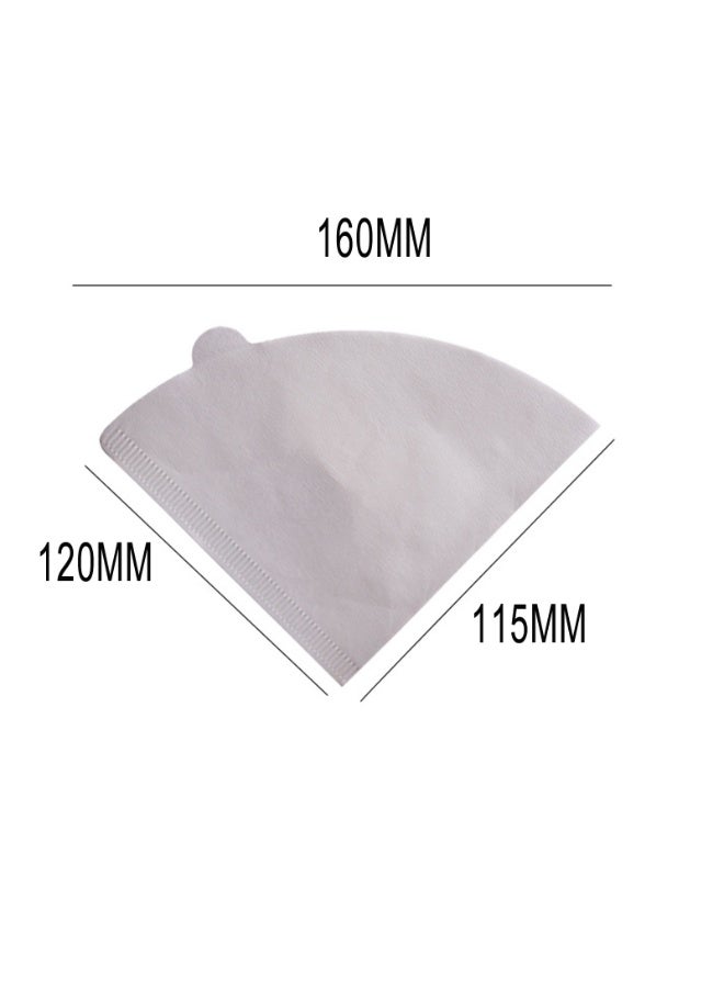 100PCS Coffee Filters Size 02 White Cone Filters V02 Disposable Coffee Filters For Pour Over Droppers and Drip Coffee Maker - Image 4