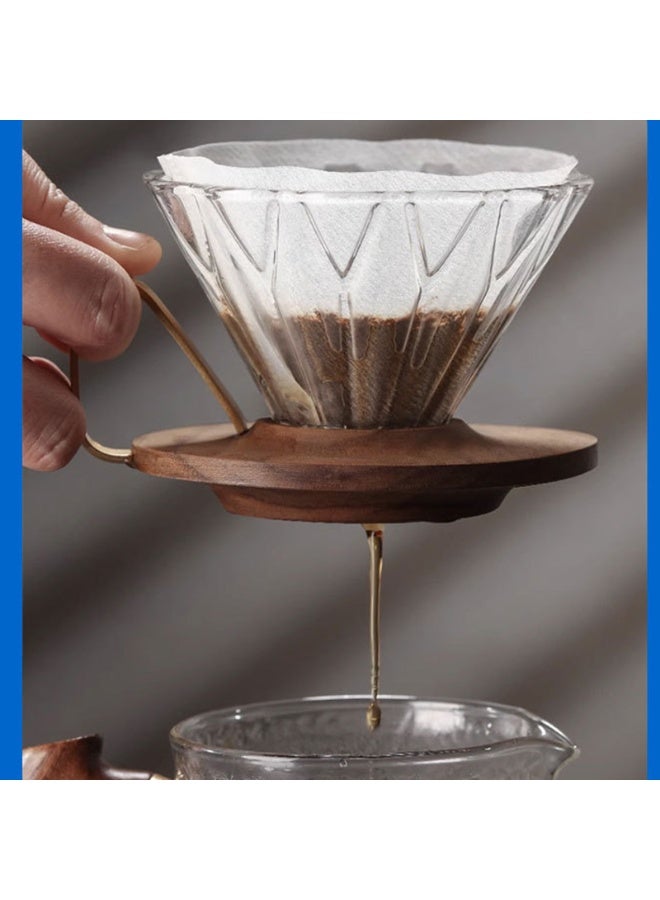 100PCS Coffee Filters Size 02 White Cone Filters V02 Disposable Coffee Filters For Pour Over Droppers and Drip Coffee Maker - Image 3