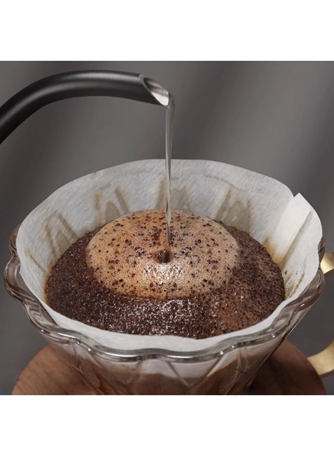 100PCS Coffee Filters Size 02 White Cone Filters V02 Disposable Coffee Filters For Pour Over Droppers and Drip Coffee Maker - Image 2