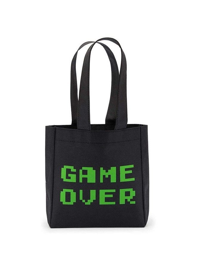 Blue Panda - Video Game Birthday Party Favor Bags Small Black Totes (24 Pack) - Image 1
