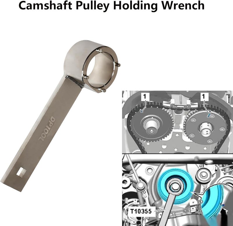 DPTOOL EA888 1.8 2.0 TSi TFSi Engine Camshaft Crankshaft Timing Tool with Camshaft Sliding Pieces Spacer Tool Compatible with VW Audi 2.0T T40191 T10352 T10368 T10354 T10060A T40011 T40098 T40267 T40271 - Image 5