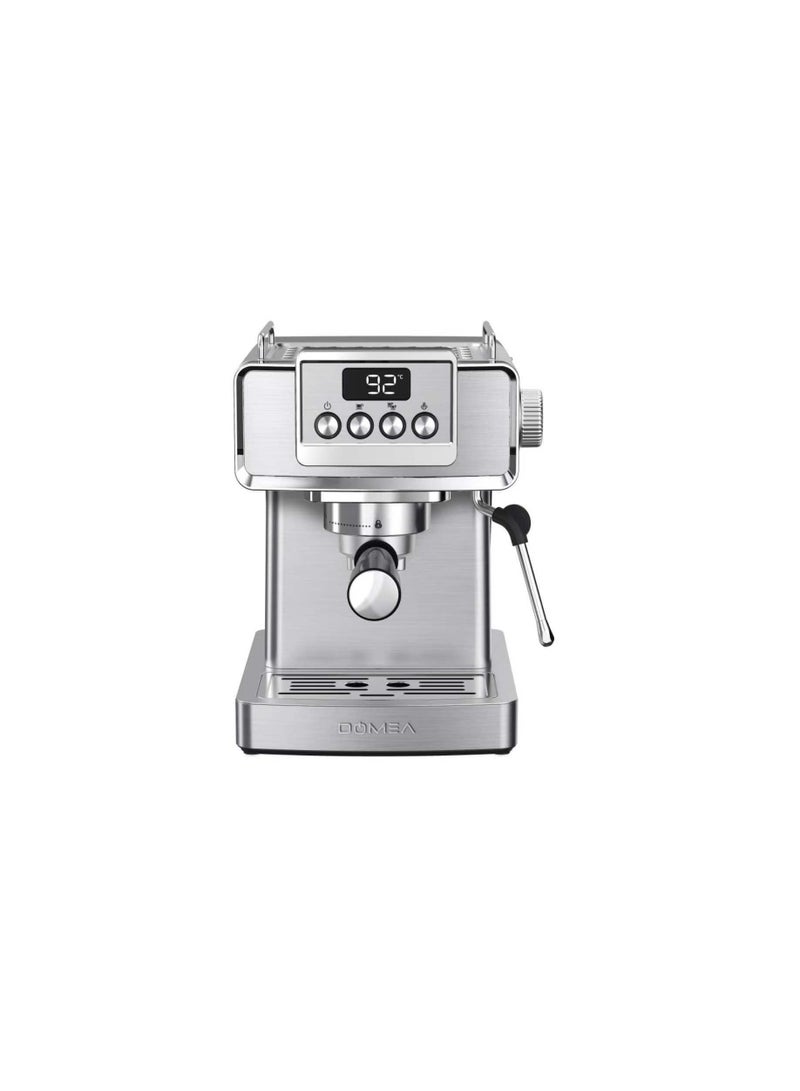 DOMEA Espresso Coffee Maker, 20Bar High-Pressure Pump, Advanced Thermo Block Heating, Digital Temp Control, Precision Milk Frothing Wand,Barista-Quality Espresso, Cappuccino & Latte Art at Home-KCM810