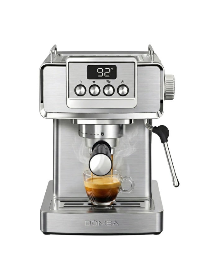 DOMEA Espresso Coffee Maker, 20Bar High-Pressure Pump, Advanced Thermo Block Heating, Digital Temp Control, Precision Milk Frothing Wand,Barista-Quality Espresso, Cappuccino & Latte Art at Home-KCM810 - Image 1