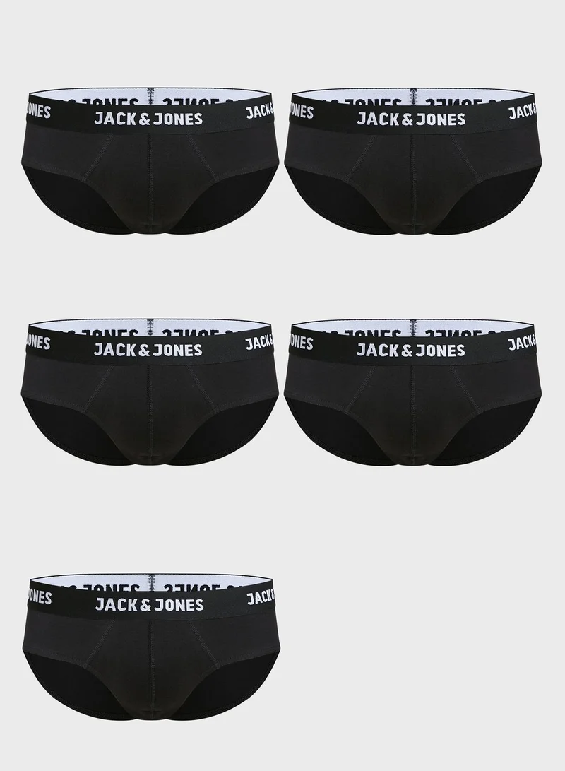 JACK & JONES 5 Pack Assorted Briefs