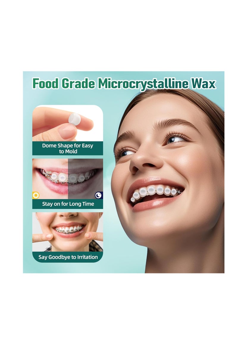 general 120 Orthodontic Wax for Braces Wax, Easy Molding Long-Lasting Hold, Food-Grade Dental Wax Individually Sealed Packets, Portable and Easy to Tear - Image 4