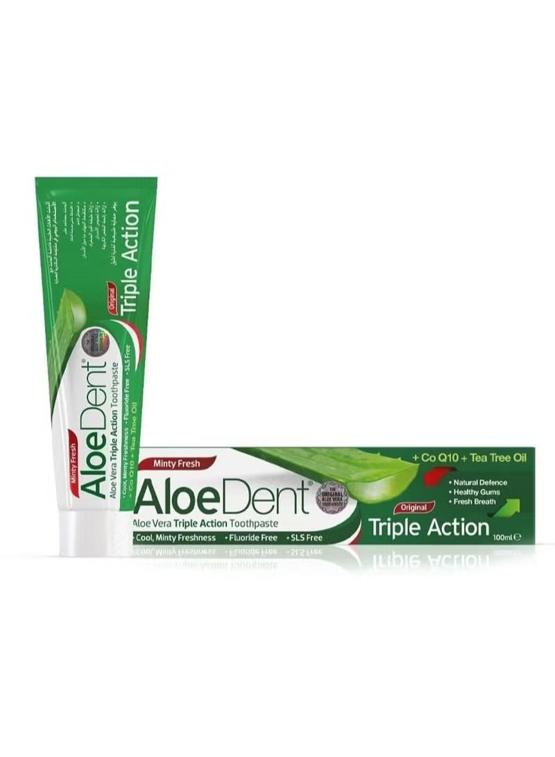 Aloedent Toothpaste 100ml Triple Action Aloe Vera