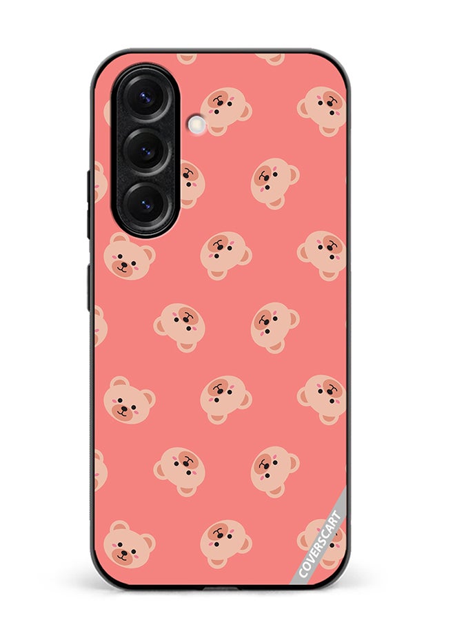VR CREATIVE Protective Case Cover For Samsung Galaxy S25 Cute Flat Bears Design Multicolour