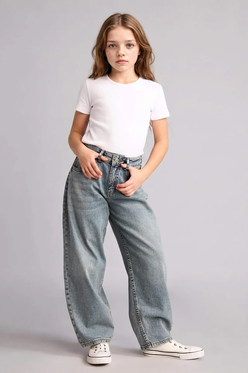 ديفاكتو Baggy Fit Denim Trousers