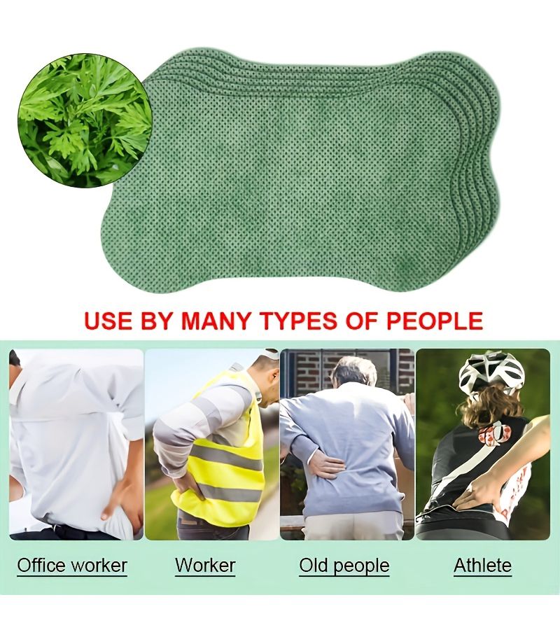 24pcs Green Bone Lumbar Patches for Shoulders Neck Hands Back Feet - Image 3