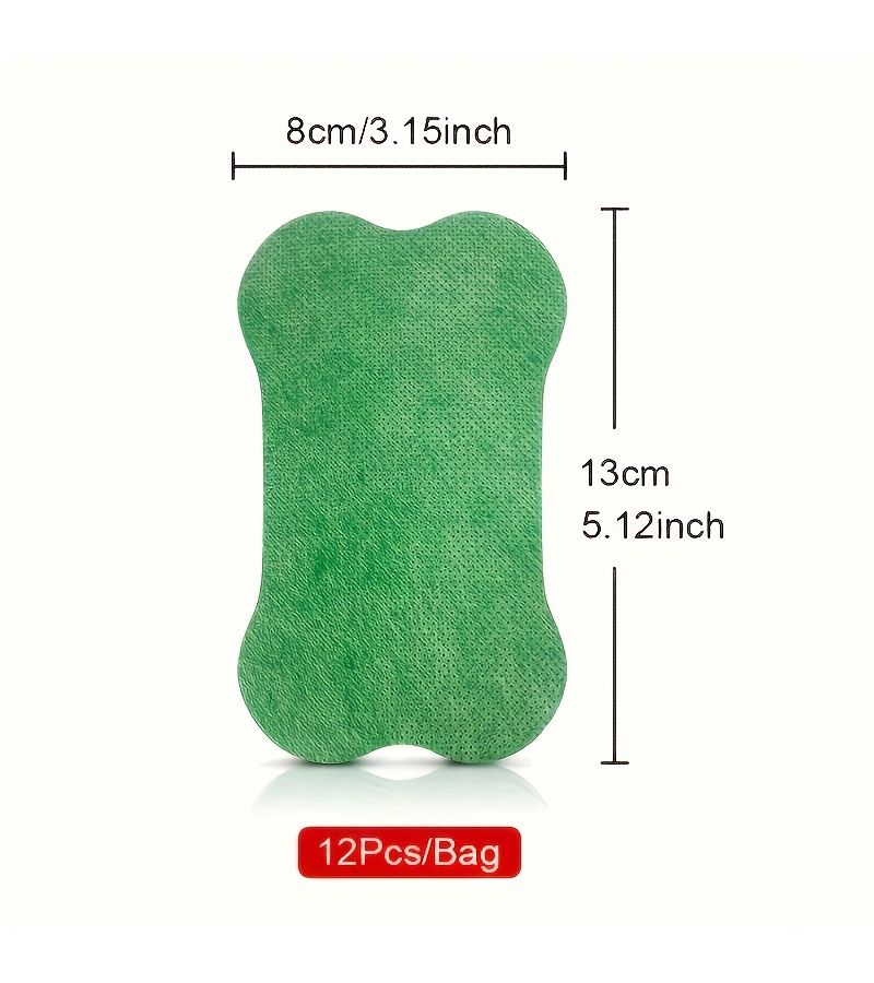 24pcs Green Bone Lumbar Patches for Shoulders Neck Hands Back Feet - Image 4