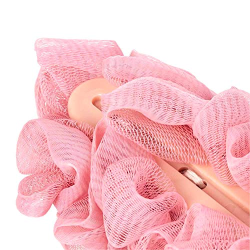 Arswin Back Scrubber for Shower, Loofah Long Handle Bath Body Brush, Soft Nylon Mesh Sponge On a Stick for Shower Men Women Kids Elderly, Exfoliating Scrub Cleaning Luffa for All Kinds of Skin(Pink) - Image 4