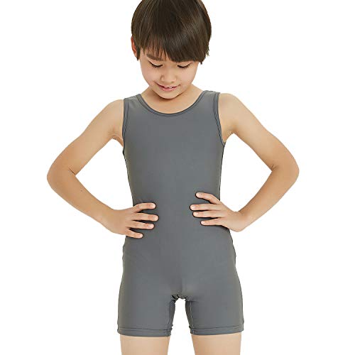 NEW DANCE Boy's Gymnastics Unitard Toddler Ballet Dance Practice Atheletic Competition Training Leotard Gray,SC - Image 4
