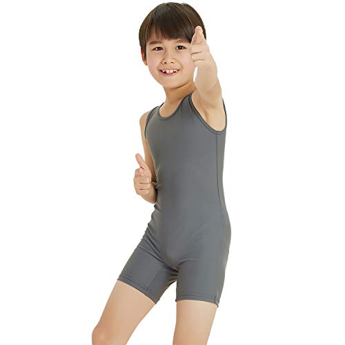 NEW DANCE Boy's Gymnastics Unitard Toddler Ballet Dance Practice Atheletic Competition Training Leotard Gray,SC - Image 5