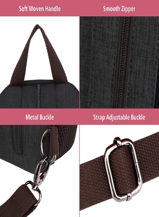 Packism Sling Bag, PACKISM Adjustable Straps Sling Backpack, Multiple Compartment Pockets Crossbody Bags for Women, Multi-purpose Backpack Purse, Black - Image 5