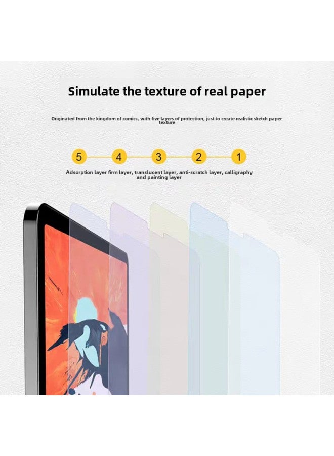 IPad Type Paper Film 2025 Pro11 10.9 Inch Frosted Handwriting Film Mini7 Flat Protective Film-Color:IPad 5/6/Air/Air2 (9.7 Inch)-Dimensions:Writing Film (die) - Image 3