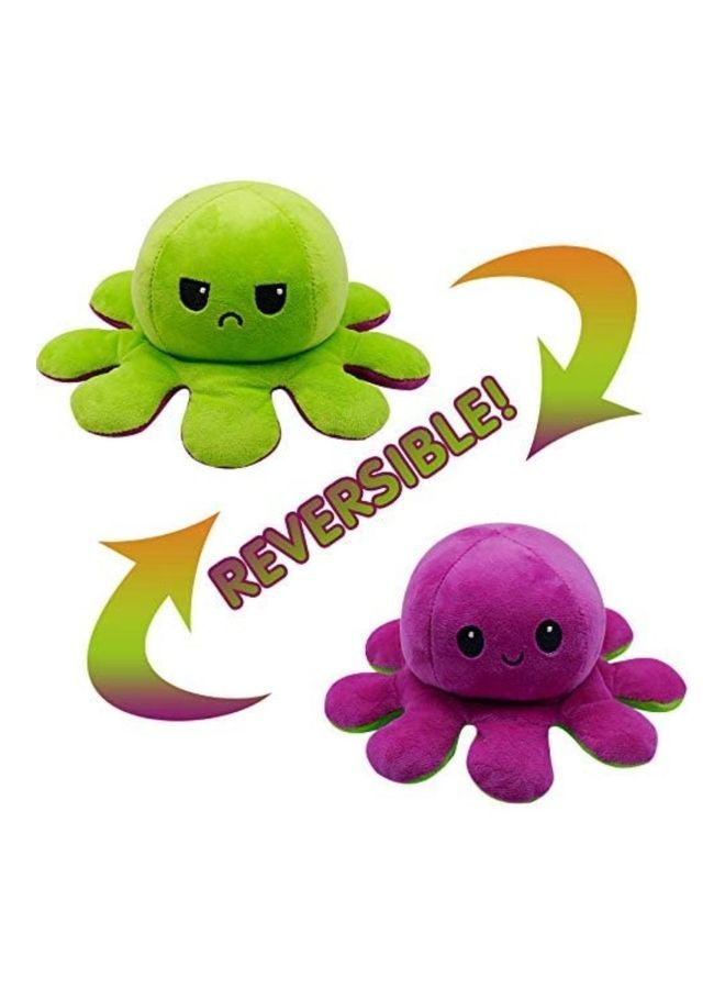 NIBEMINENT 1-Piece Double Sided Flip Octopus Doll 20cm