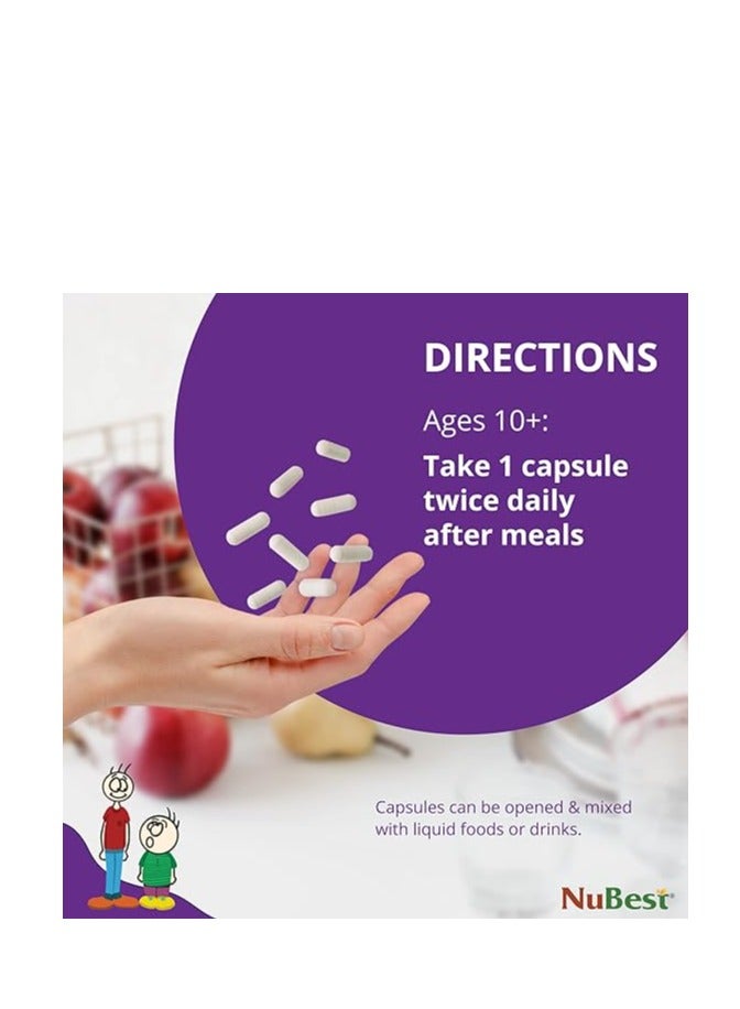 نوبست نوبيست طويل 10+ سنوات – مكمل غذائي لدعم تقوية العظام والمناعة والصحة العامة – يحتوي على كالسيوم، فيتامين D3، فيتامين K2، والفيتامينات المتعددة – 60 كبسولة - Image 4