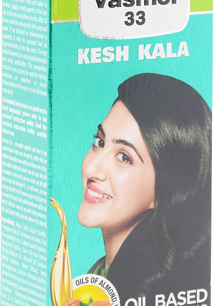 Vasmol Super 33 Kesh Kala Hair Oil - 100 ML, Enriched with Almond Protein - Image 5