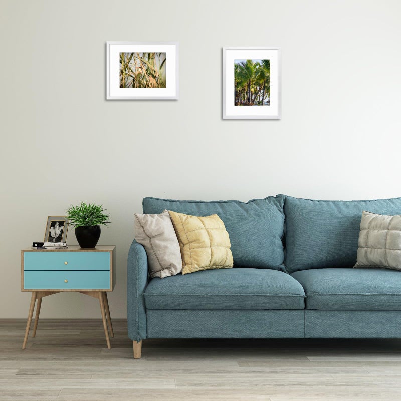 Frametory, 16x20 Picture Frame - Made to Display 11x14 Photo with Mat - Wide Molding - Built in Hanging Features - Preinstalled Wall Mounting Hardware (White, 1 Pack) - Image 2