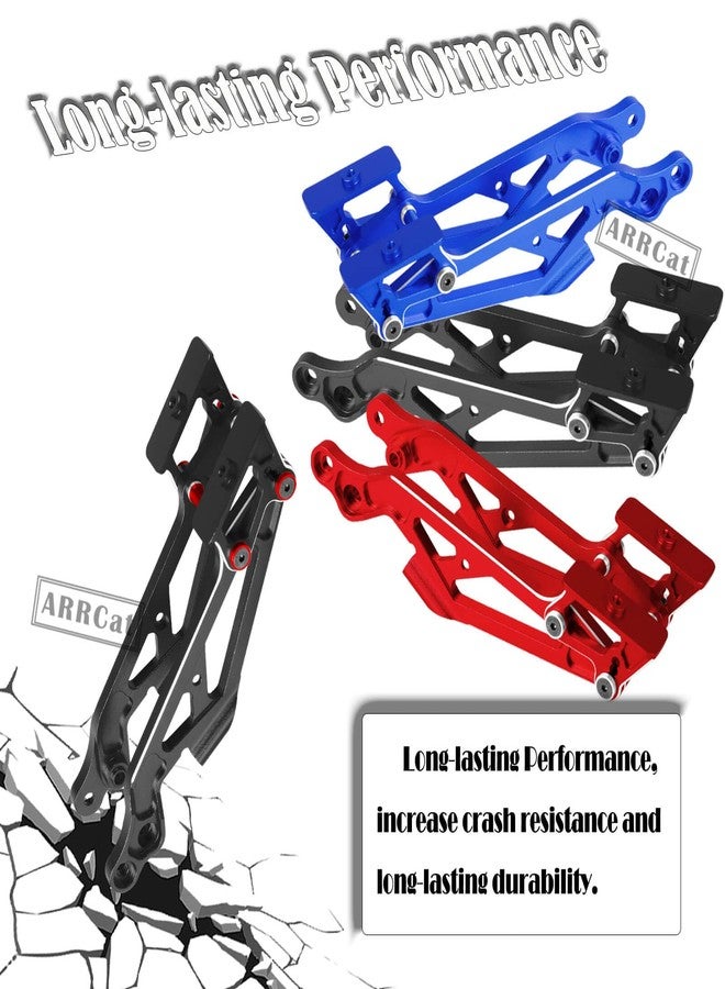 ARRCat Aluminum Wing Mount Upgrades Part for 1/8 Typhon, Outcast, Kraton, Notorious, Talion 6S BLX, ARRCat Hops Up Upgrades Part, Replace AR320347 (Black Red) - Image 5