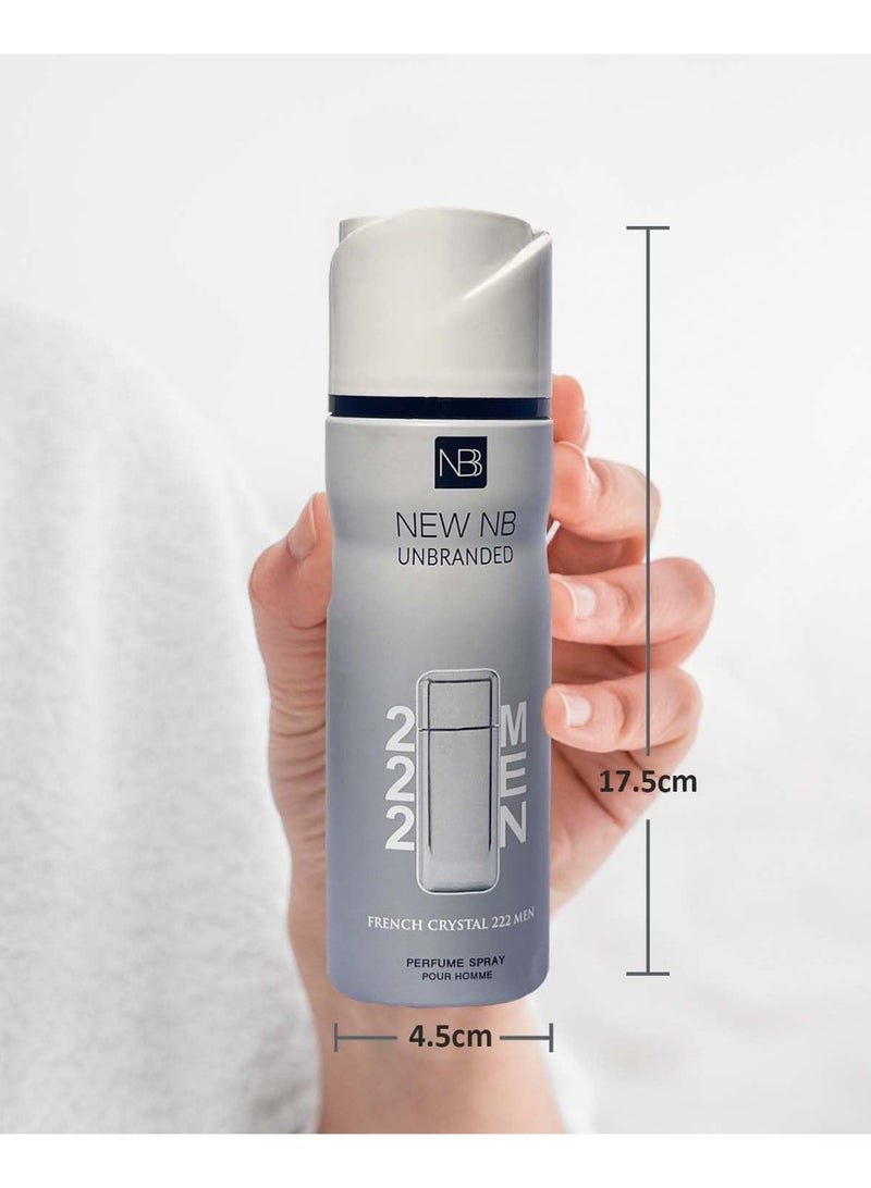 ان بي عطر رذاذ 222 للرجال 200 مل - Image 4