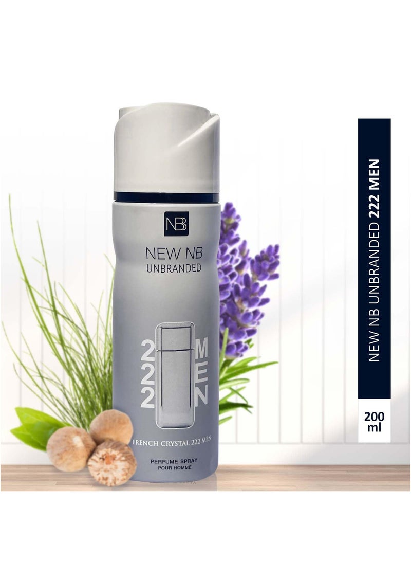 ان بي عطر رذاذ 222 للرجال 200 مل - Image 2