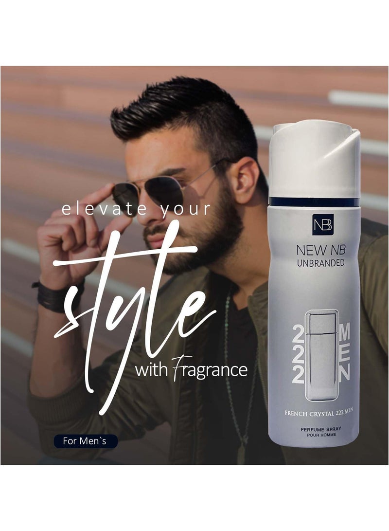 ان بي عطر رذاذ 222 للرجال 200 مل - Image 5