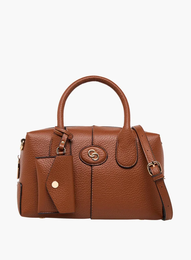 Celeste Solid Tote Bag with Coin Purse and Double Handle