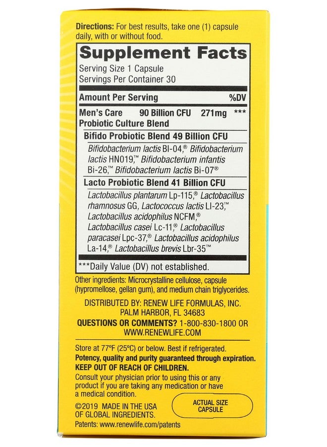 RENEW LIFE Ultimate Flora Men's Care Probiotic, 30 CT - Image 5