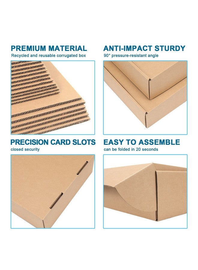 DUZCLI 12X9X3 Shipping Boxes Set Of 20 Medium Kraft Corrugated Cardboard Boxes For Small Business Supplies Packaging Packing Boxes Mailer Boxes And Gift Box - Image 3
