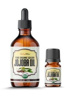 BodyJ4You BodyJ4You USDA Organic Jojoba Oil  100 Pure Natural Face Body Hair AntiAging Oil  Premium Grade Oil ColdPressed HexaneFree  Base Carrier Oil  422 Fl Oz 