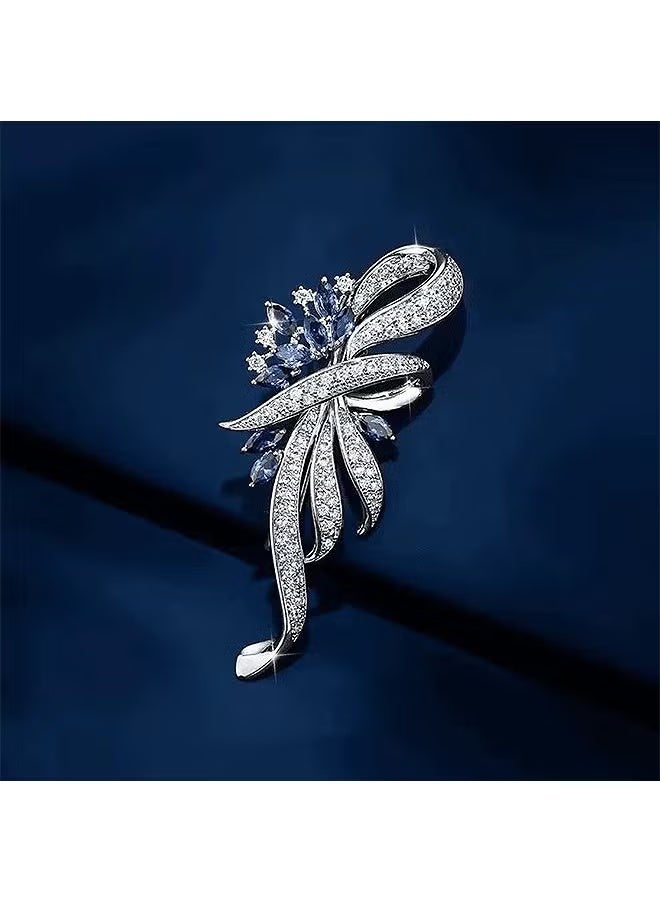 YelaJoy Vintage Style Flower Brooch Pin - Anti-Rust & Anti-Fading Alloy Corsage Scarf Clip, Elegant Fashion Accessory for Women & Girls, Ideal for Daily Wear & Gift - Image 3