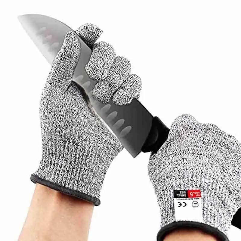 Volo VOLO Cut Resistant Gloves, High Performance Level 5 Protection, Food Grade Kitchen Glove for Hand Safety, Industrial Safety, Cooking, Safety For Yard Work (Free Size)(Spandex;Polyethylene, pack of)  - Image 2